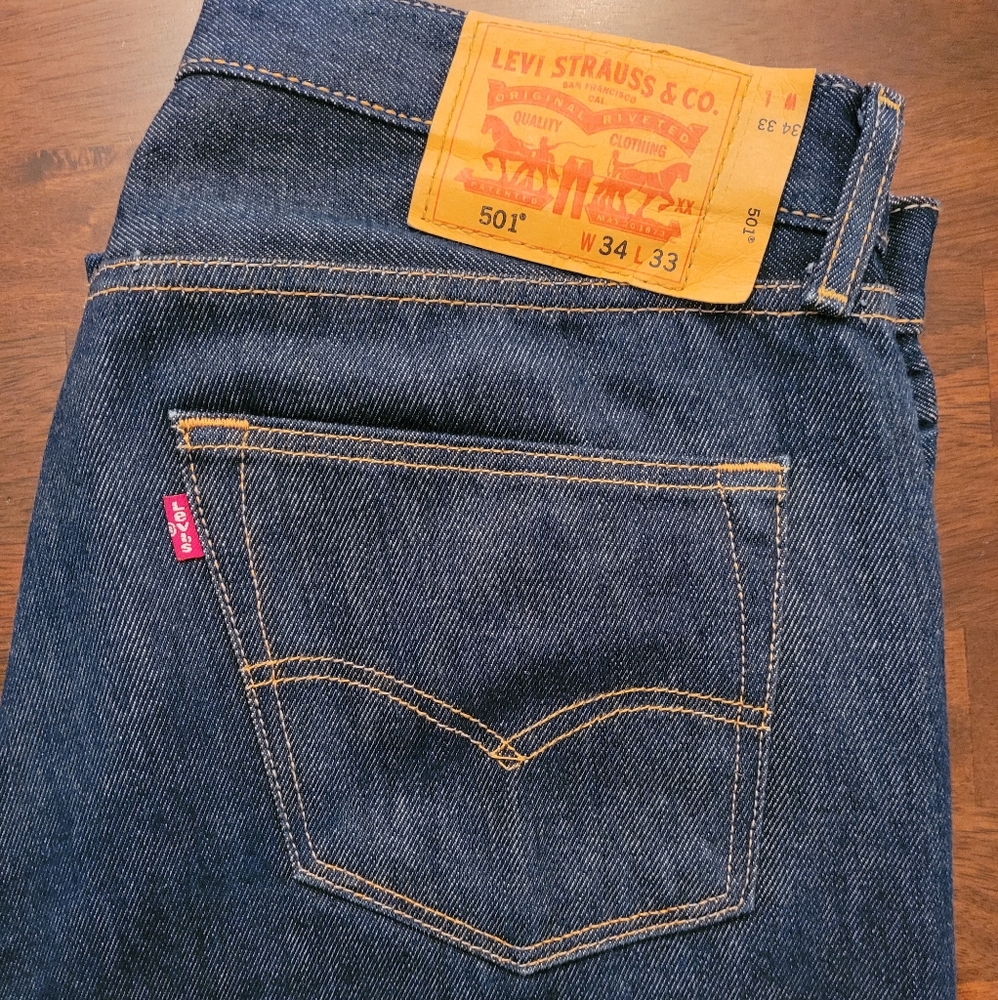 Infamous Raw Indigo Levi 501